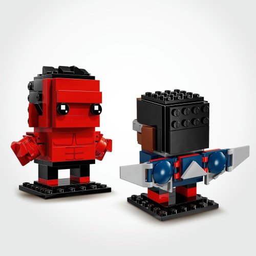 LEGO® BrickHeadz 40668 Personaggi di Captain America e Hulk Rosso