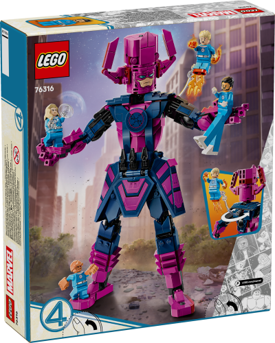 LEGO Marvel 76316 Fantastická čtyřka vs. sestavitelná figurka Galactuse