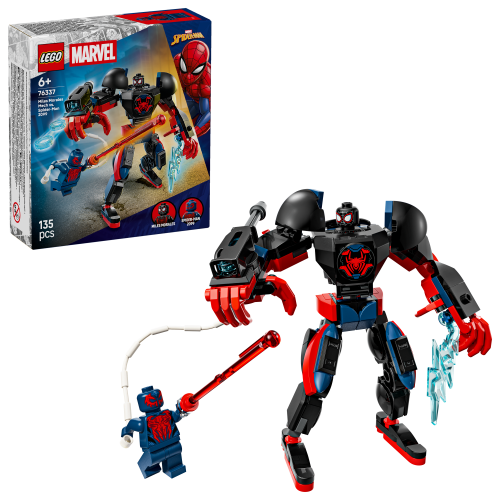 LEGO® Super Heroes 76337 Mech di Miles Morales vs. Spider-Man 2099