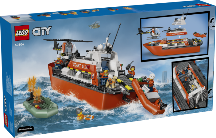 LEGO® City 60504 Rettungsboot der Küstenwache mit Hubschrauber