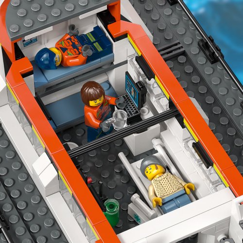 LEGO® City 60504 Rettungsboot der Küstenwache mit Hubschrauber