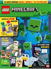 KOMIKS LEGO® Minecraft® 07/2025 - Minifigurka ZOMBIE + OBRÁNCE + TNT VYSTŘELOVAČ