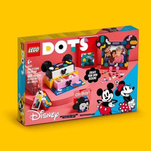 LEGO® DOTS 41964 Casetă Mickey Mouse și Minnie Mouse pentru