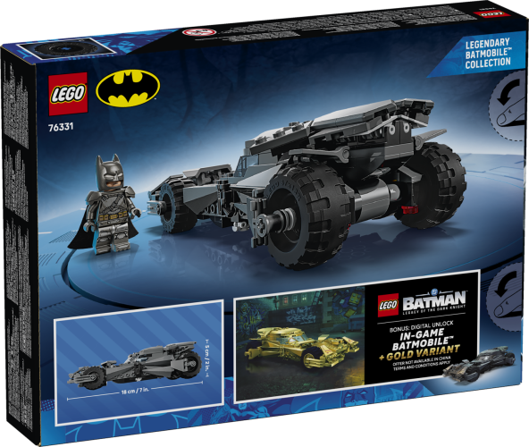 LEGO® DC Batman™ 76331 Batman Superman ellen™: Batmobile™