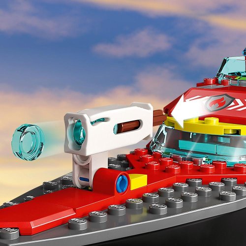 LEGO® City 60373 Barca di soccorso antincendio