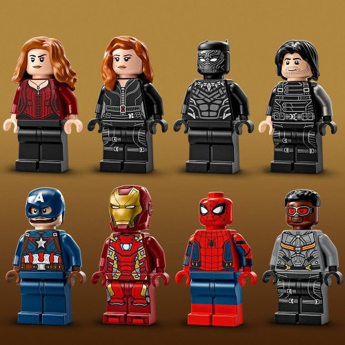 LEGO® Marvel 76314 Amerika Kapitány: Polgárháború csatajelenet