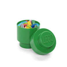LEGO® Pudełko do przechowywania okrągły 123 x 183 mm - ciemnozielony