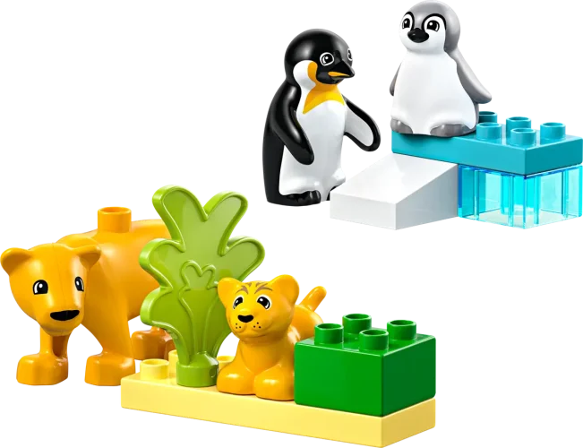 LEGO® DUPLO® 10442 Famiglie di animali: pinguini e leoni