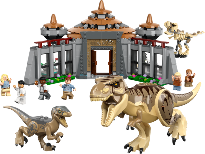 LEGO® Jurassic World™ 76961 Centro de Visitantes: Ataque de T. rex e Raptor