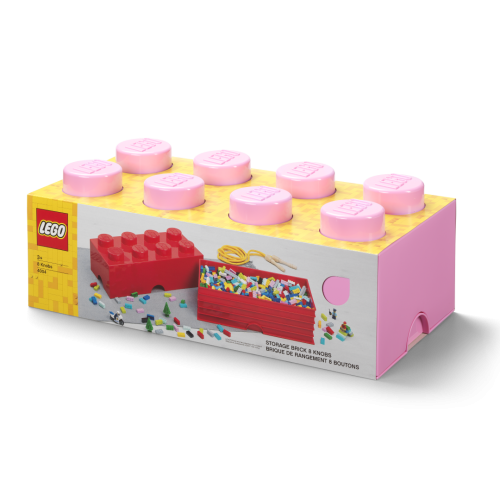 LEGO® Boîte de rangement 8 - rose clair