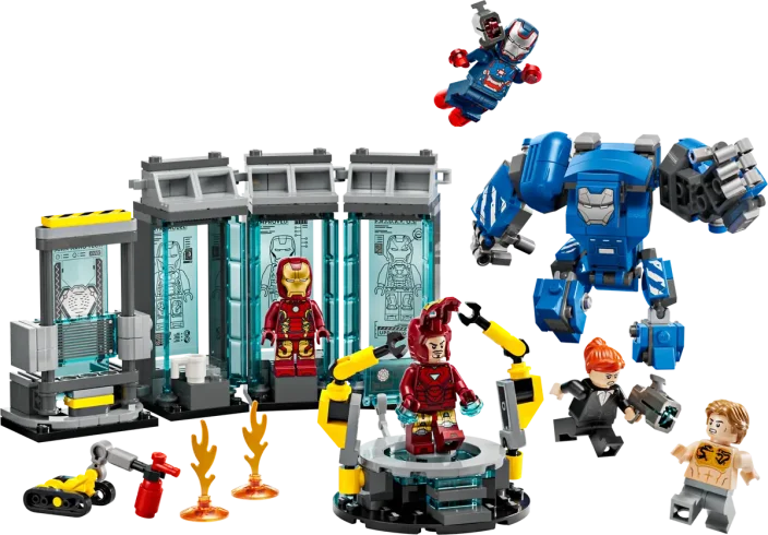 LEGO® Marvel 76315 Laboratorium Iron Mana: Zbrojownia