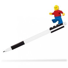 LEGO® Gélové pero s minifigúrkou, čierne - 1 kus