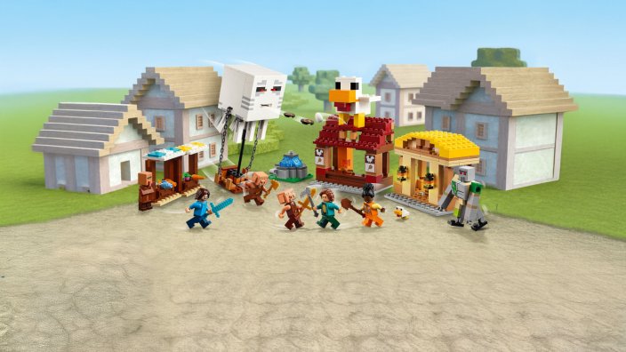 LEGO® Minecraft® 21273 Attacco al villaggio del Ghast-pallone