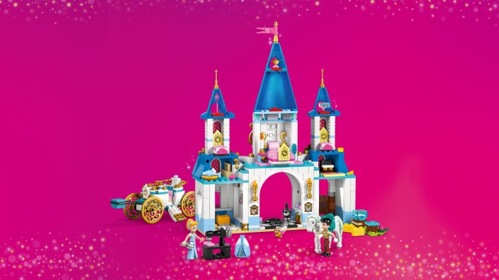 LEGO® Disney™ 43275 Castelo da Cinderela e Carruagem com Cavalos