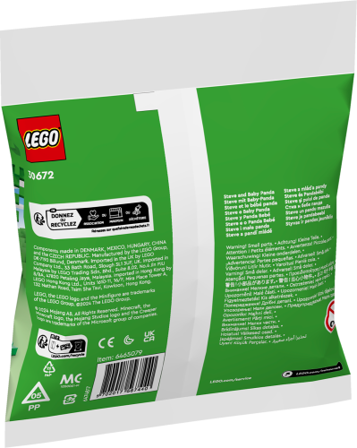 LEGO® Minecraft 30672 Steve mit Baby-Panda