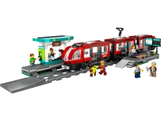 LEGO® City 60423 Stație și tramvai în centrul orașului