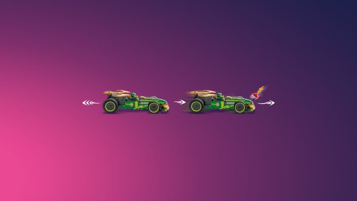 LEGO® Ninjago® 71828 Samochód wyścigowy Lloyda z napędem typu pull-back