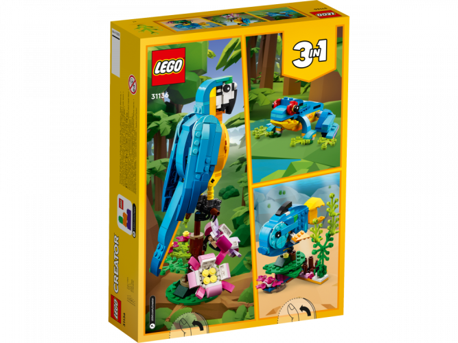 LEGO® Creator 3-en-1 31136 Le perroquet exotique