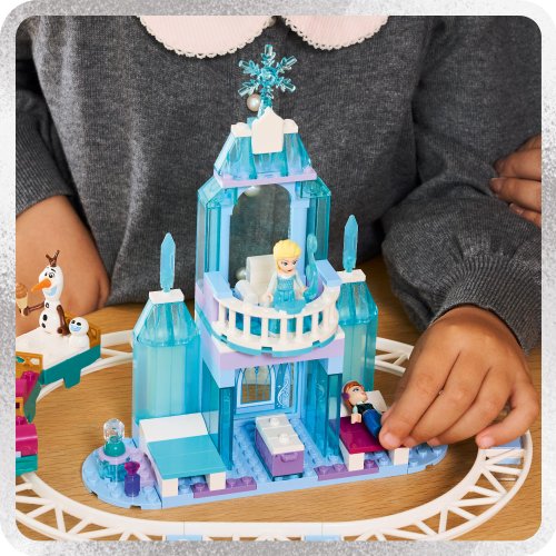 LEGO® Disney TM 43281 Castelo de Gelo da Elsa e Aventura na Pista de Neve