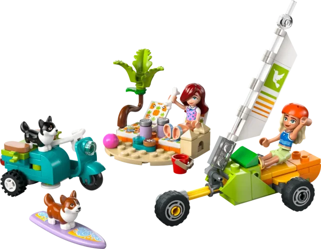 LEGO® Friends 42641 Surf- en scooterplezier met de honden