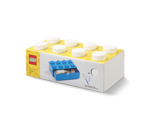 LEGO® asztali doboz 8 fiókkal - fehér