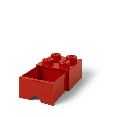 LEGO® Aufbewahrungsbox 4 mit Schublade - Rot
