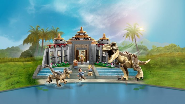 LEGO® Jurassic World™ 76961 Centro de Visitantes: Ataque de T. rex e Raptor