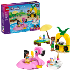 LEGO Friends 42658 Zábava u bazénu s jednorožcem a plameňákem