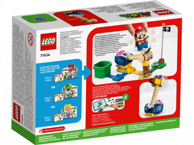 LEGO® Super Mario™ 71414 Set de Expansão Ataque Cabeçudo do Conkdor