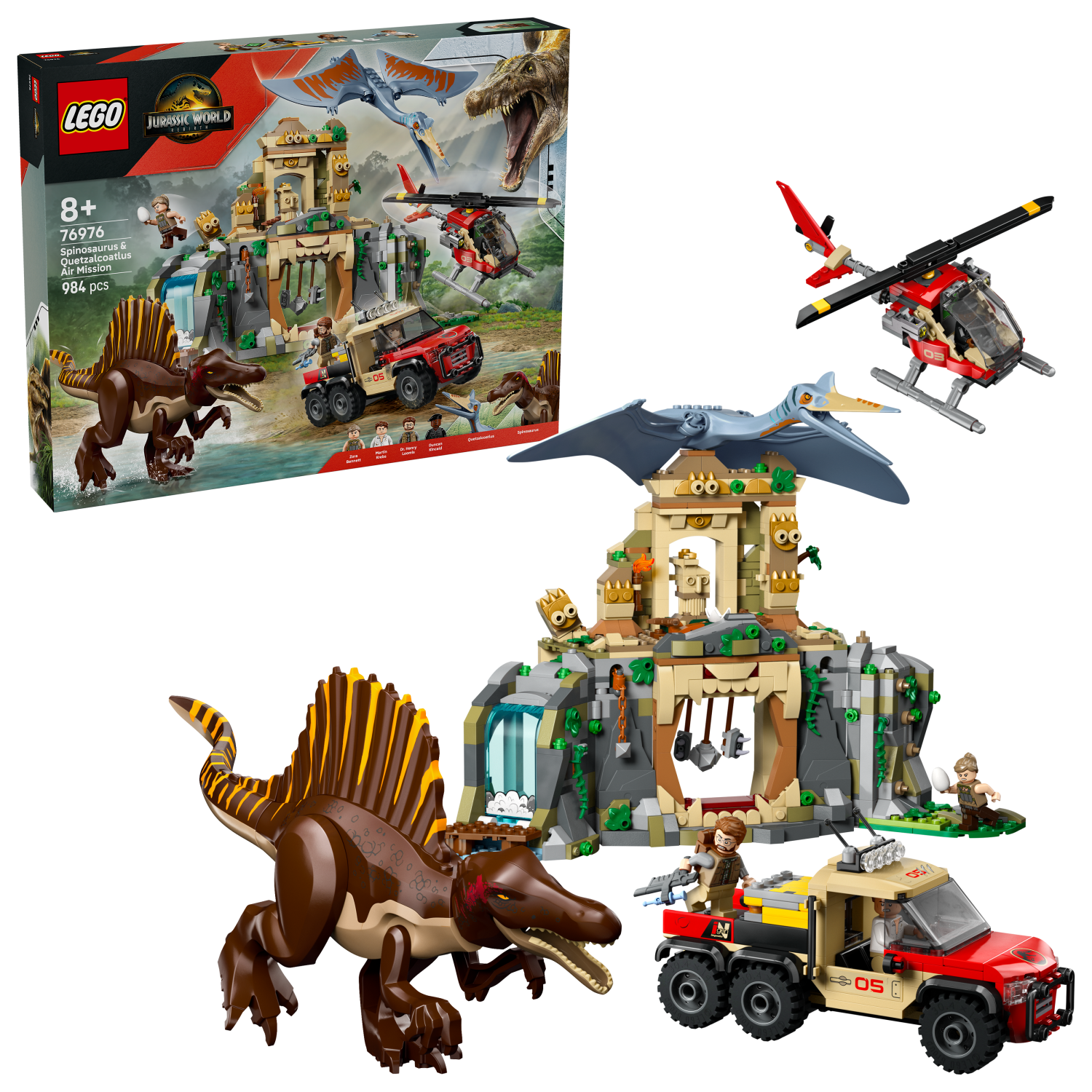 LEGO® Jurassic World 76976 Misiune aeriană cu Spinosaurus și