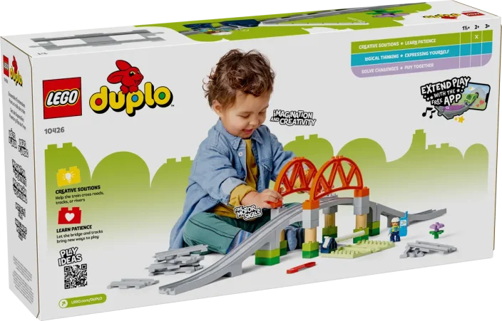 LEGO® DUPLO® 10426 Vasúti híd és sínek kiegészítő szett