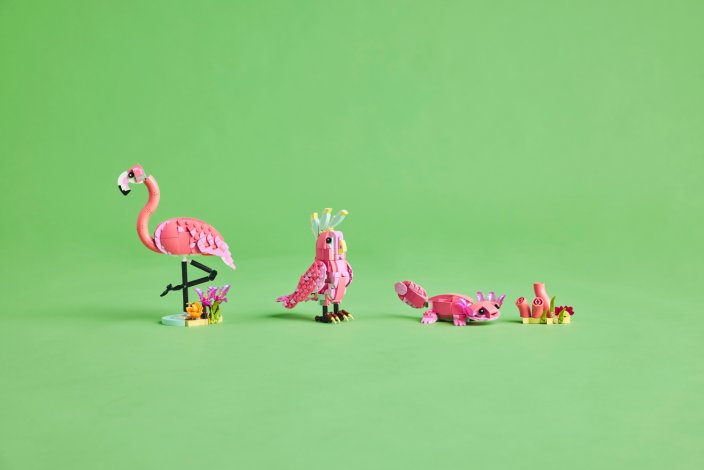 LEGO® Creator 3-in-1 31170 Animais Selvagens: Flamingo Cor-de-rosa