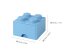 LEGO® Aufbewahrungsbox 4 mit Schublade - hellblau