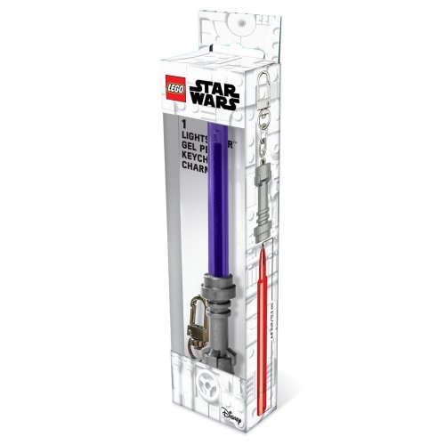 LEGO® Star Wars gelové pero Světelný meč s klipem - fialové