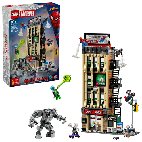 LEGO® Super Heroes 76342 Spider-Man contra Mysterio: O Daily Bugle
