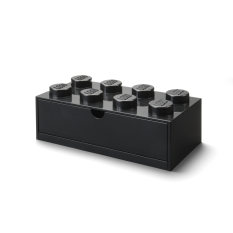 LEGO® caixa de mesa 8 com gaveta - preto