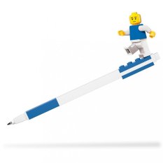 LEGO® Gel pen with minifigure, blue - 1 piece