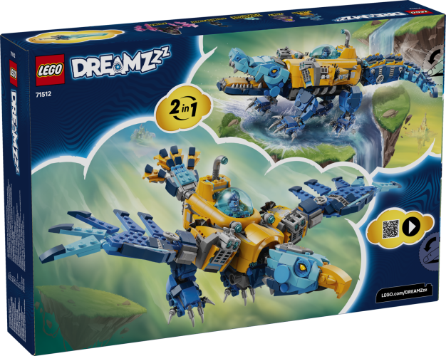 LEGO® DREAMZzz™ 71512 Krokodylołódź podwodna