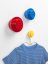 LEGO® appendiabiti da parete, 3 pezzi - giallo, blu, rosso
