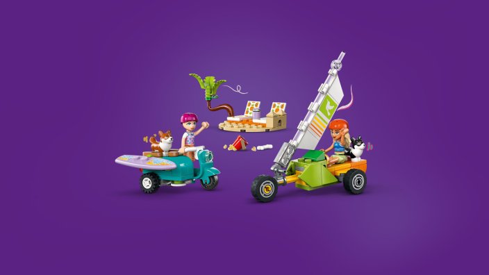 LEGO® Friends 42641 Surf- en scooterplezier met de honden