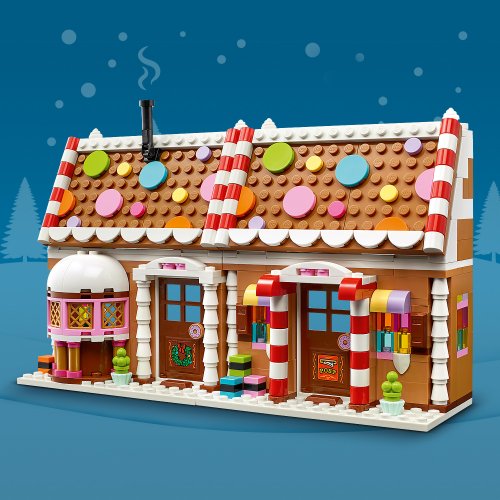 LEGO® Iconic 40809 Weihnachtliches Lebkuchenhaus