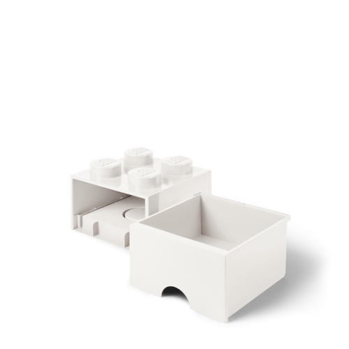 LEGO® Aufbewahrungsbox 4 mit Schublade - Weiß