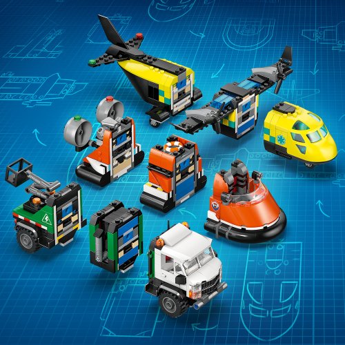LEGO® City 60505 Vliegtuig, servicewagen en hovercraft remix