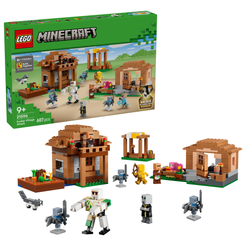 LEGO® Minecraft 21596 Angriff des Magiers auf das Dorf