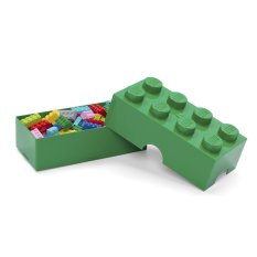 LEGO® caixa de snacks 100 x 200 x 75 mm - verde escuro