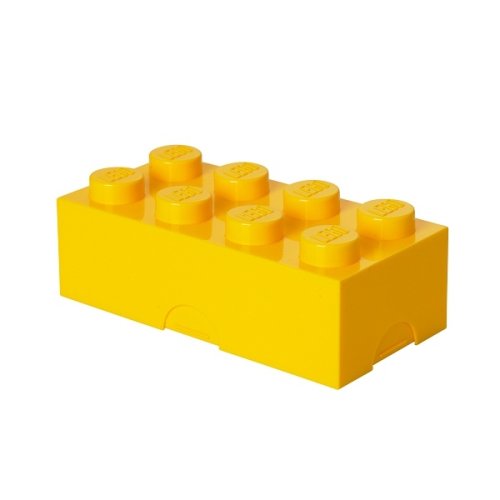 LEGO® box na svačinu 100 x 200 x 75 mm - žltá
