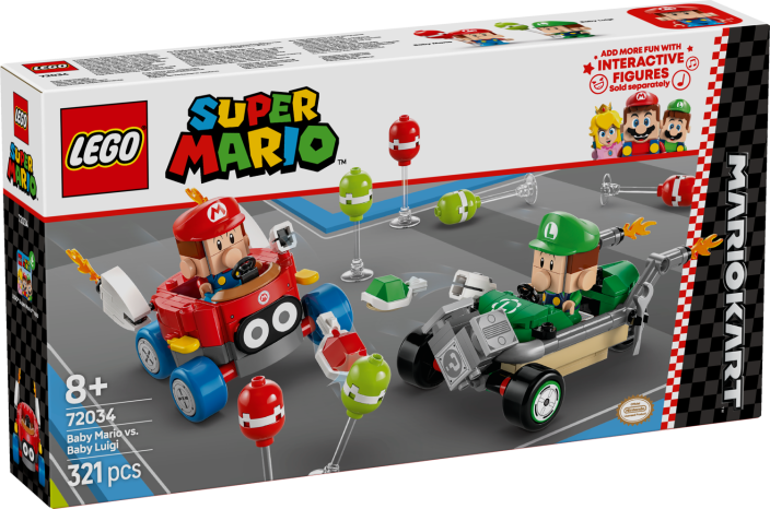 LEGO® Super Mario™ 72034 Mario Kart™ - Mario Bebé contra Luigi Bebé