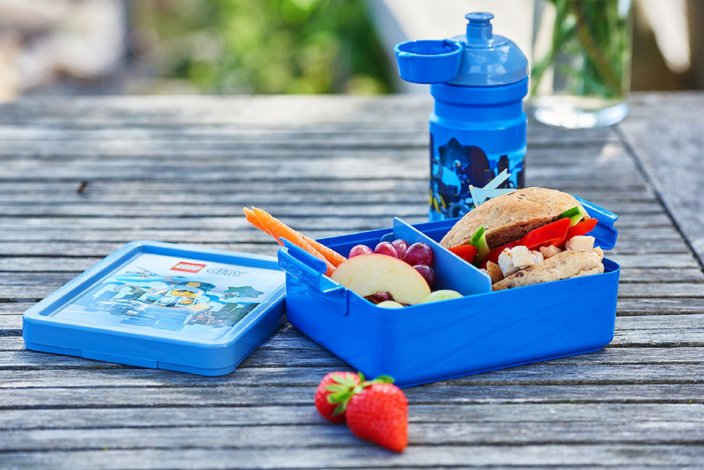 LEGO® City Snack-Set (Flasche und Box) - blau