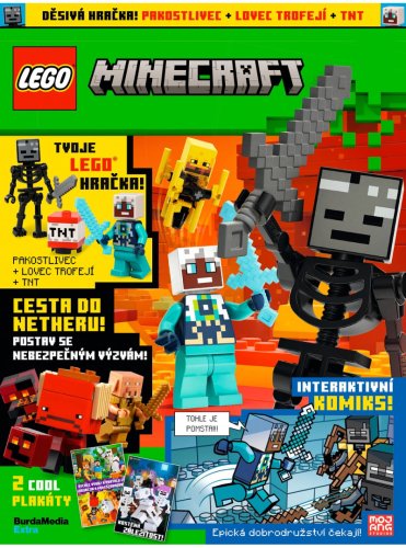 KOMIKS LEGO® Minecraft® 05/2025 - PAKOSTLIVEC + LOVEC TROFEJÍ + TNT