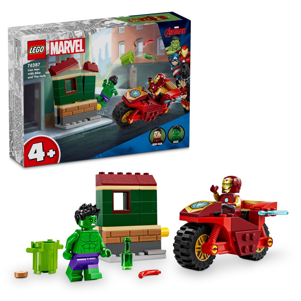 LEGO Marvel 76287 Iron Man avec une moto et Hulk KITSTORE